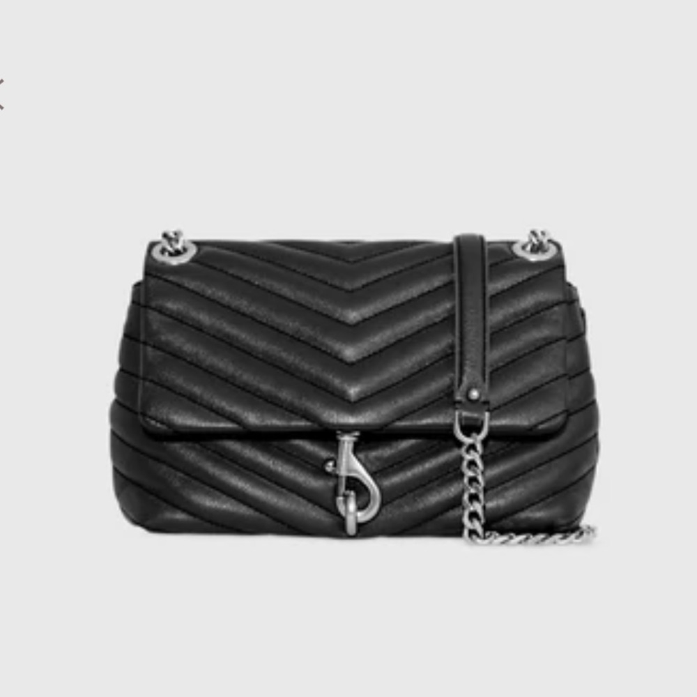 Rebecca Minkoff Edie Black Leather Crossbody